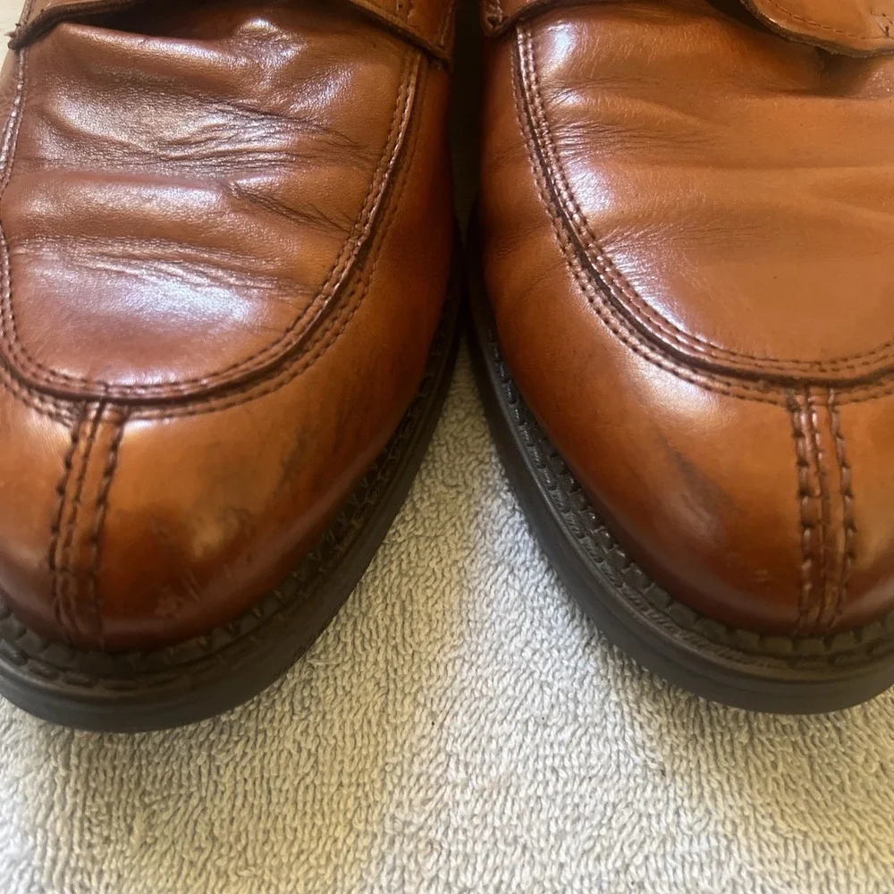 Georgio Brutini Derby Vintage Brown Lace Up Dress Shoes Size 10.5